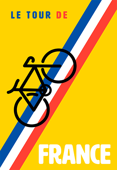 Se Le Tour de France 2023 af Plakatwerket hos Illux.dk