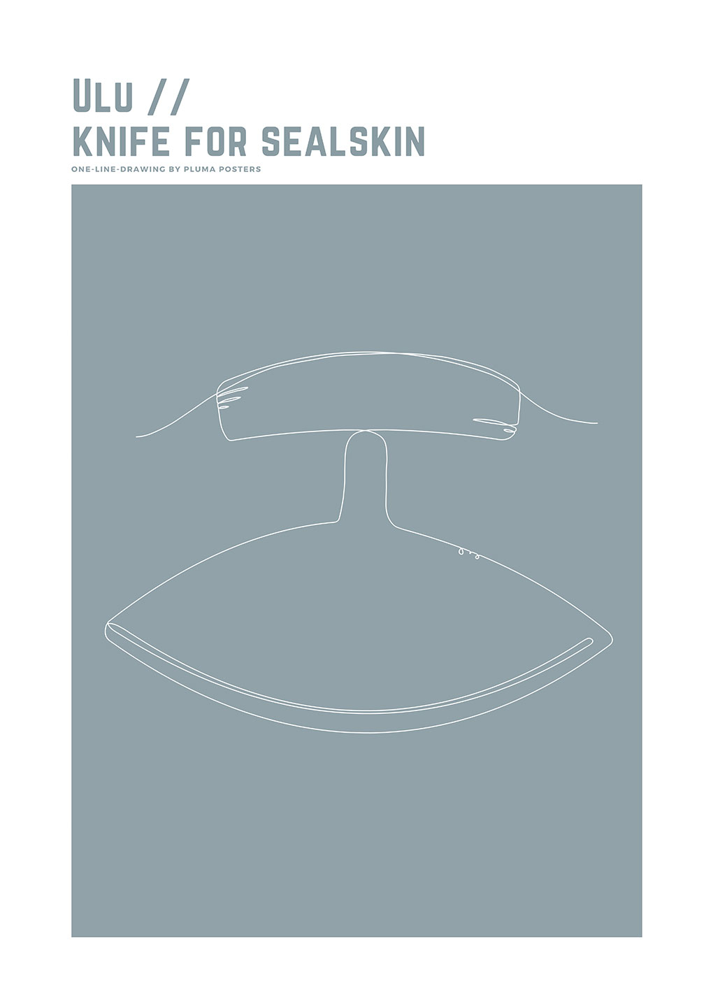 Ulu Knife For Sealskin Af Pluma Posters