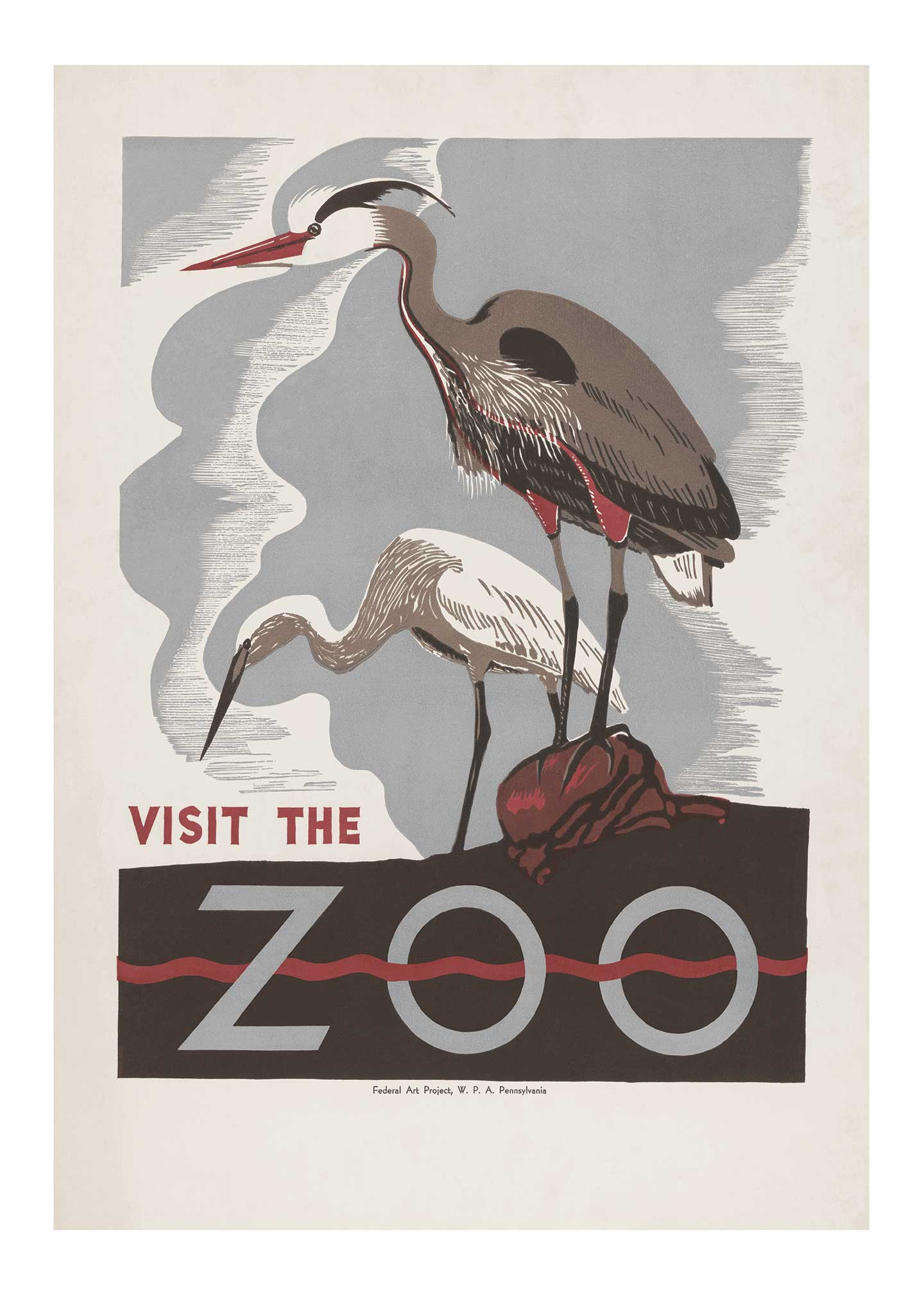Visit the Zoo af Vintage Vista Designs