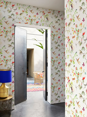 Image of Birds White tapet af Designed for living