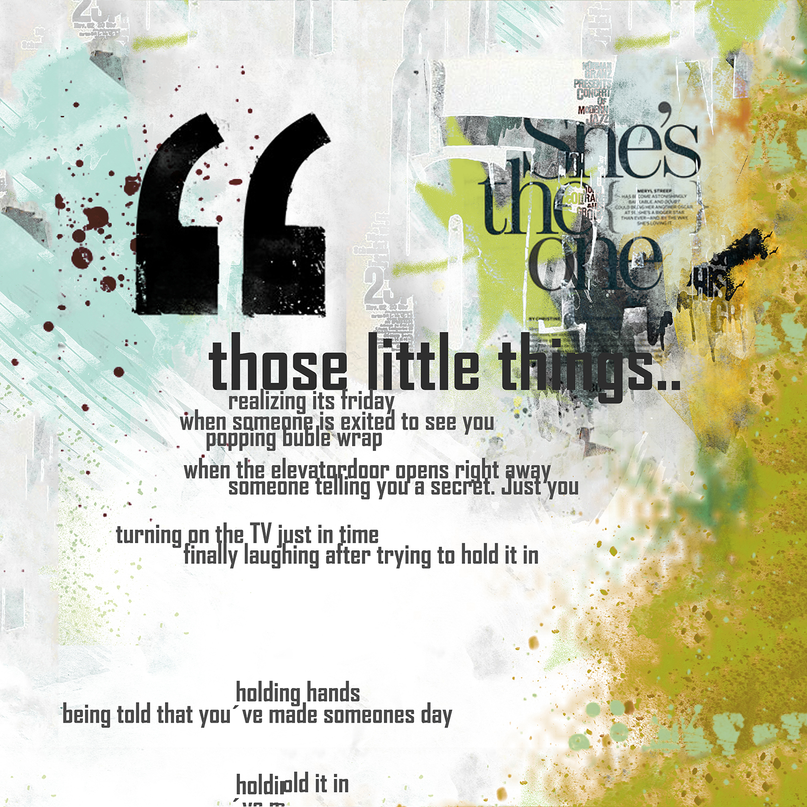 Se Those Little Things af Rikke Axelsen hos Illux.dk