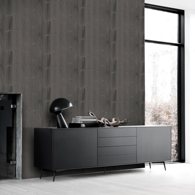 Billede af Grey Wood tapet af Illux