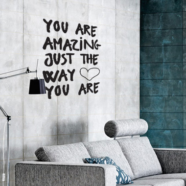 Se Amazing wallsticker af Diana Lovring, 42x60 cm hos Illux.dk