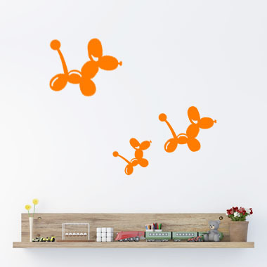 Image of Balloon Mice wallsticker af Ane Marie Blæsbjerg 70x56 cm