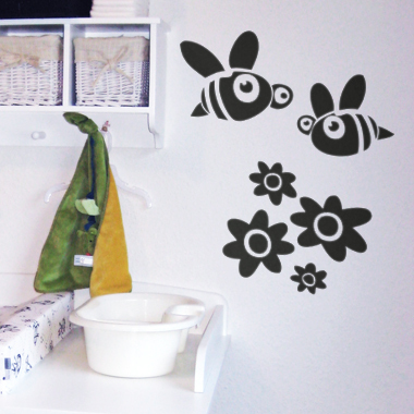 Image of BeeBee wallsticker af Alan Smithee 36x48 cm