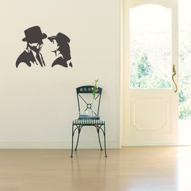 Se Bogart wallsticker af Jesper Haun, 56x42 cm hos Illux.dk