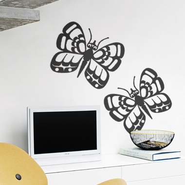 Billede af Buthaflyz wallsticker af Alan Smithee, 60x60 cm