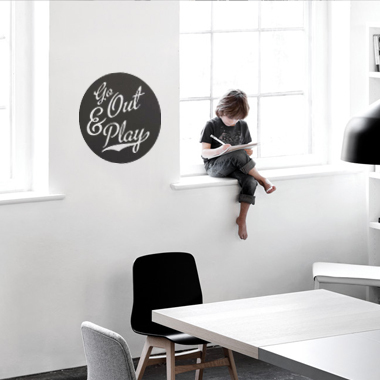 Billede af Go Out & Play wallsticker af Alan Smithee, 38x38 cm