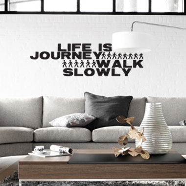 Billede af Journey wallsticker af Diana Lovring, 98x29 cm