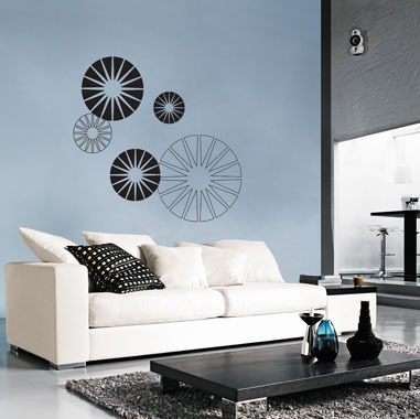 My Flowers Wallsticker Af 80x80 Cm Fra Heidi Holm Pedersen
