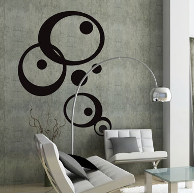 Se My roundys wallsticker af Heidi Holm Pedersen, 100x135 cm hos Illux.dk