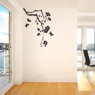 Se Myflowertree wallsticker af Heidi Holm Pedersen, 40x50 cm hos Illux.dk