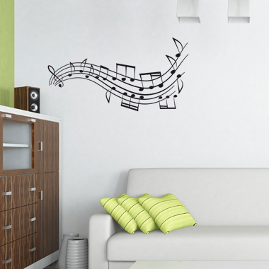 Billede af Mymusic wallsticker af Heidi Holm Pedersen, 30x58 cm