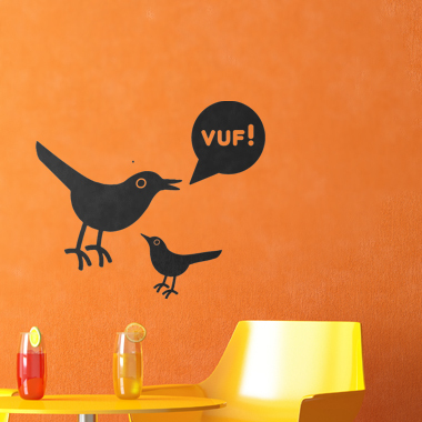 Billede af Vuf wallsticker af Alan Smithee, 36x31 cm