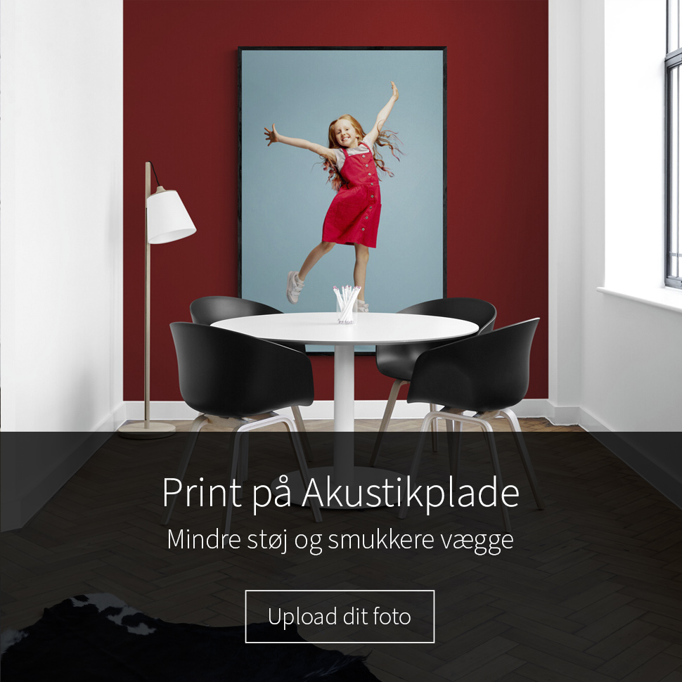 designer Elektriker Brug for Foto printet på akustikplade - Print af høj kvalitet - Illux.dk